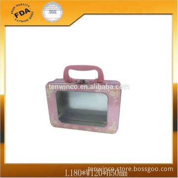 Regtangle PVC Window Lunch Tin Box